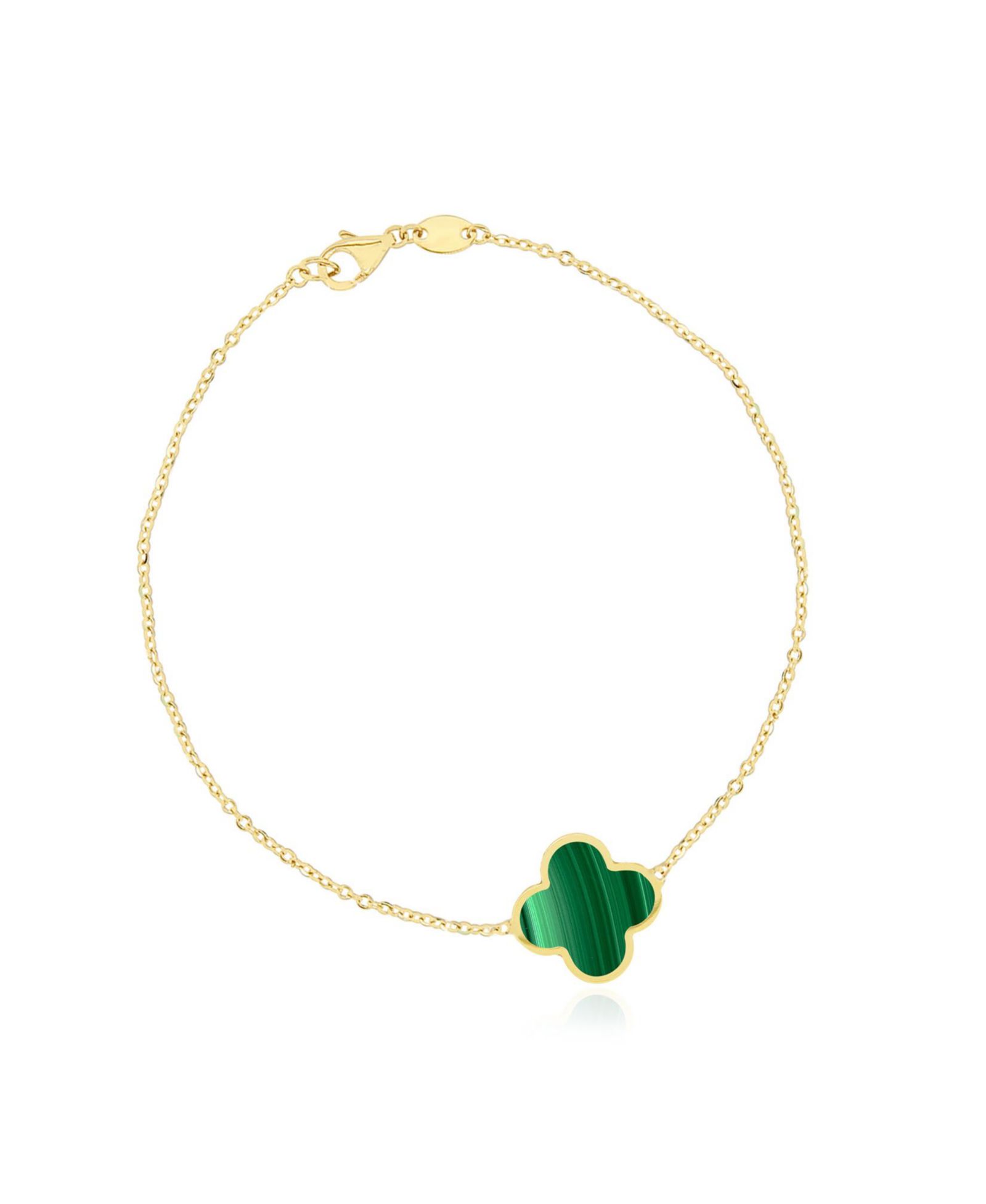 Браслет The Lovery Malachite Single Clover