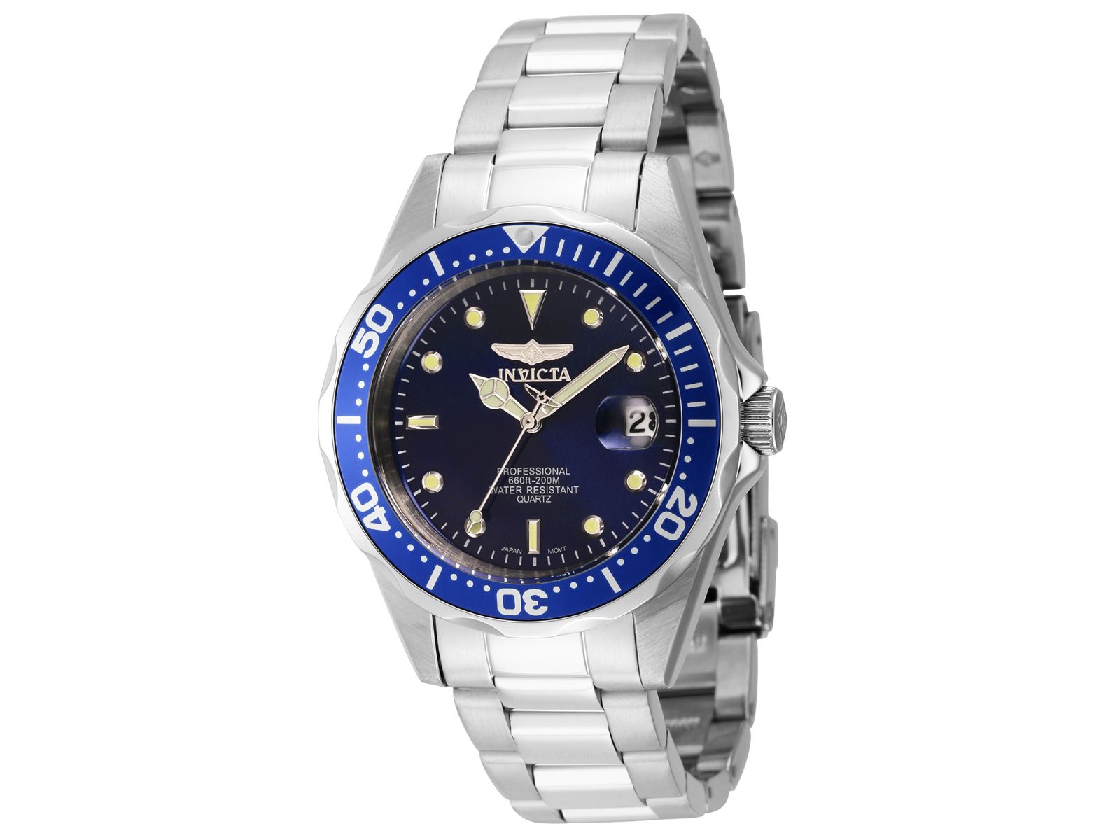 Invicta Men's 9204 Pro Diver Quartz 3 Hand Blue Dial Watch