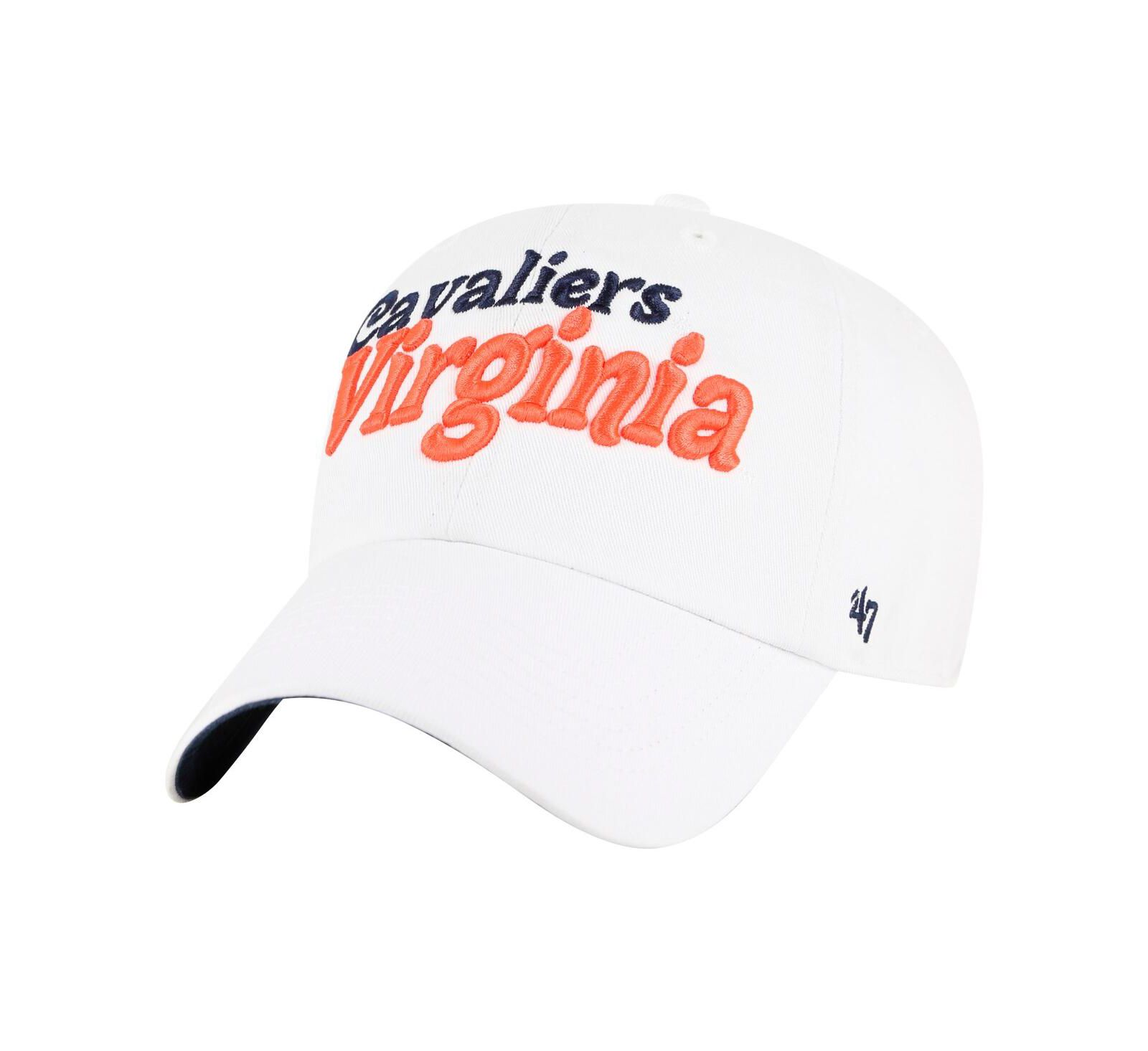 Женская кепка '47 Brand White Virginia Cavaliers Pensacola Clean Up Adjustable
