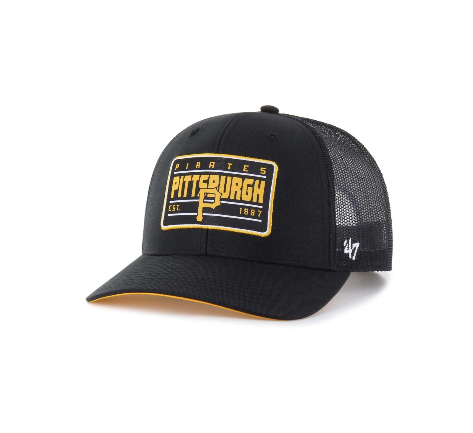 Кепка '47 Brand Men's Pittsburgh Pirates Hardline Trucker, черная