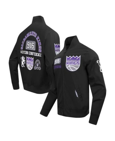 Pro Standard Мужская куртка на молнии Black Sacramento Kings Area Code Twill Full-Zip