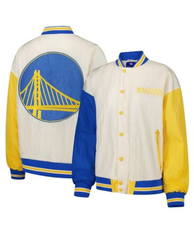 Женская бомбер-куртка Terez White Golden State Warriors Full-Snap