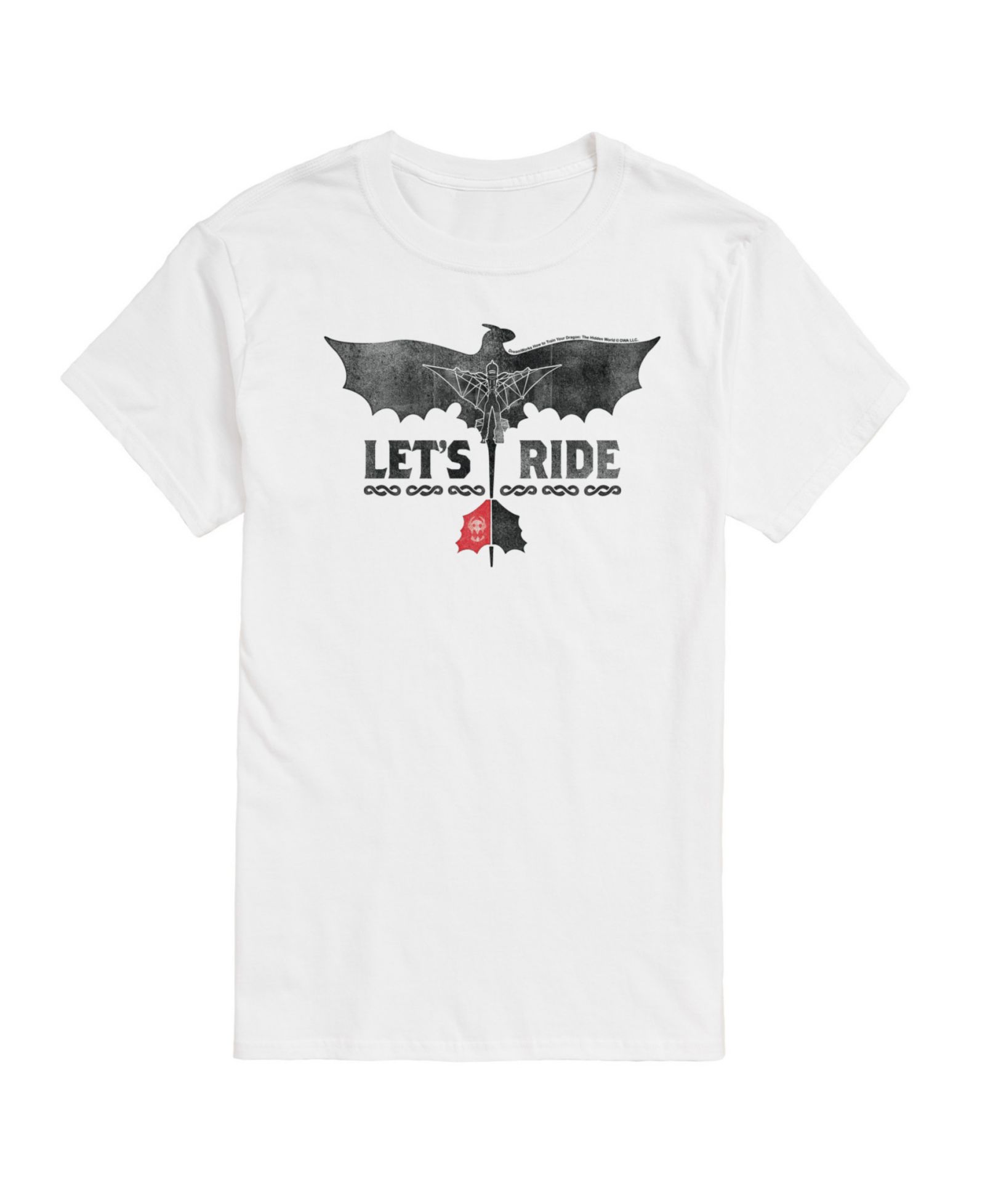 AIRWAVES Men's How To Train Your Dragon Lets Ride Short Sleeve T-Shirt