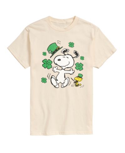 AIRWAVES Men's Peanuts St Patrick's Day Short Sleeve T-Shirt