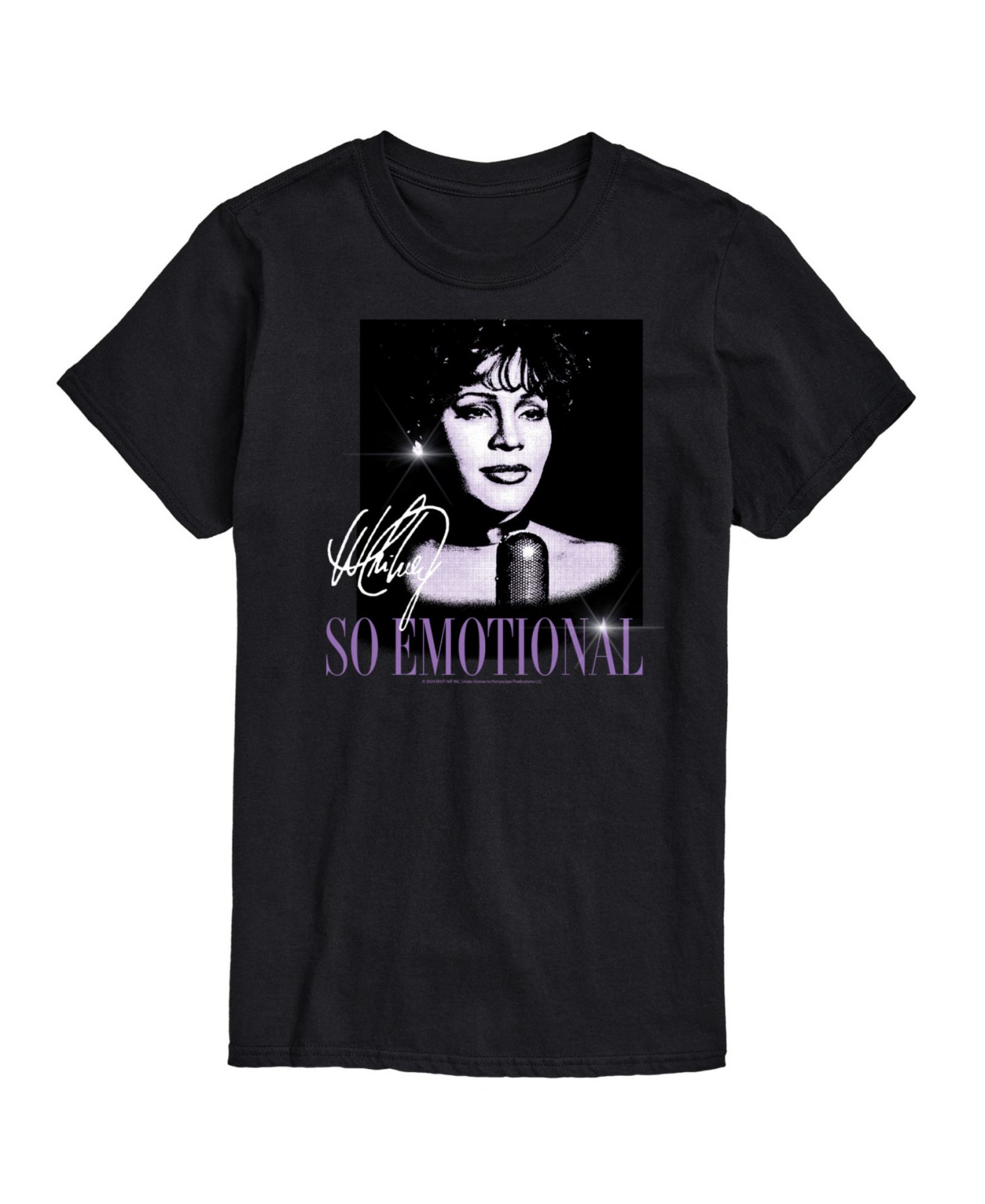 AIRWAVES Men's Whitney Houston So Emotional Short Sleeve T-Shirt