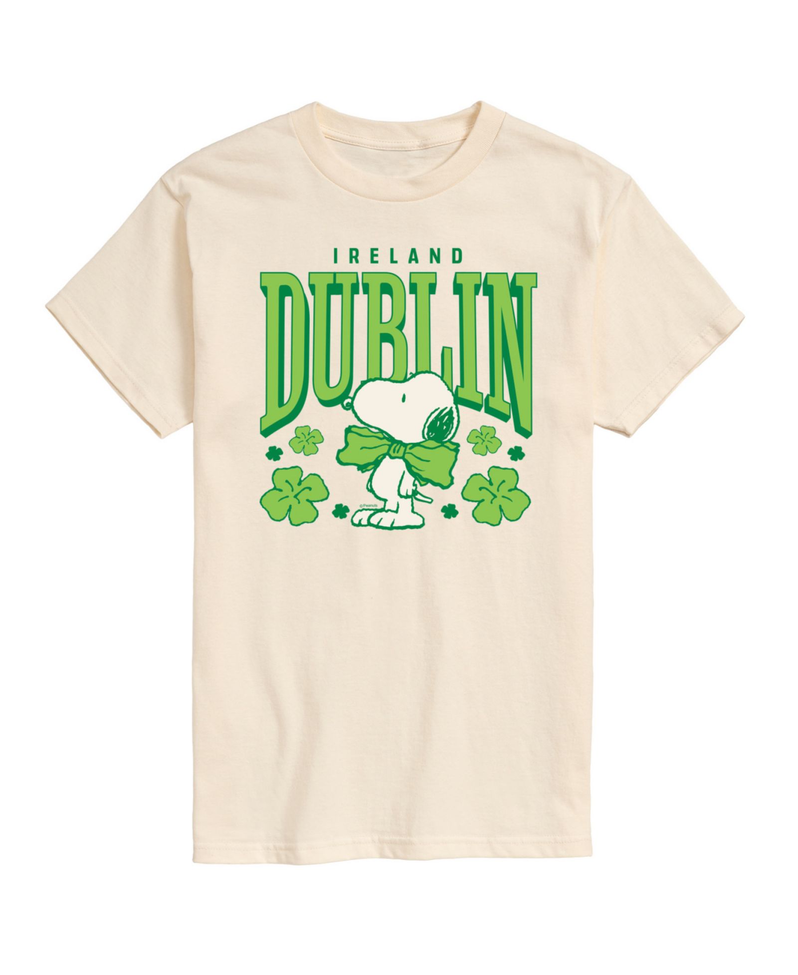 AIRWAVES Men's Peanuts Dublin Ireland Short-Sleeve T-Shirt