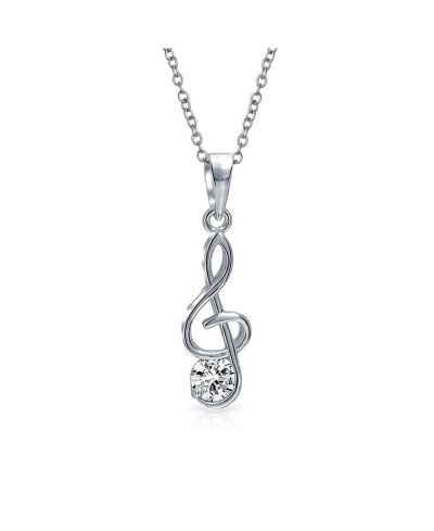 Подвеска-кулон Bling Jewelry в виде скрипичного ключа из стерлингового серебра