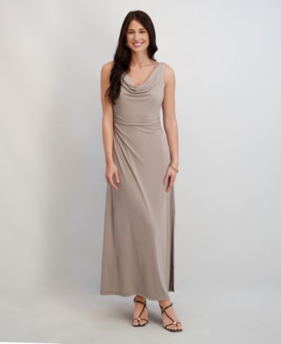 Женское макси-платье Kensie Draped Cowlneck Sleeveless