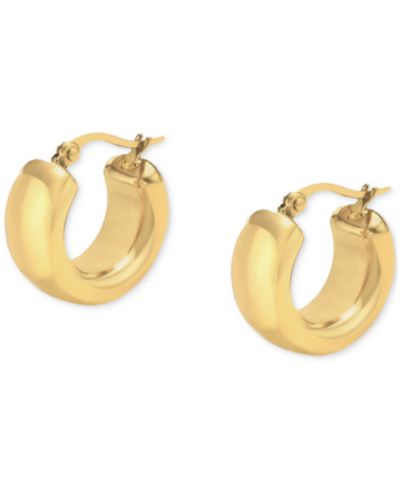 BEN ONI Stainless Steel metal Extra-Small Hoop Earrings, 0.47"