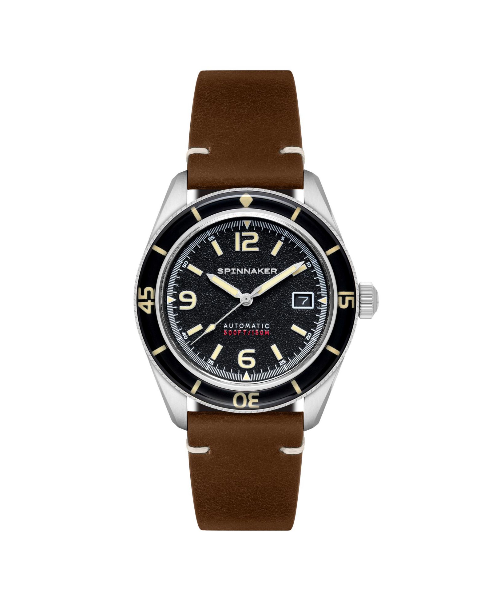 Мужские часы Spinnaker Fleuss Automatic, кожаный ремешок, 43mm
