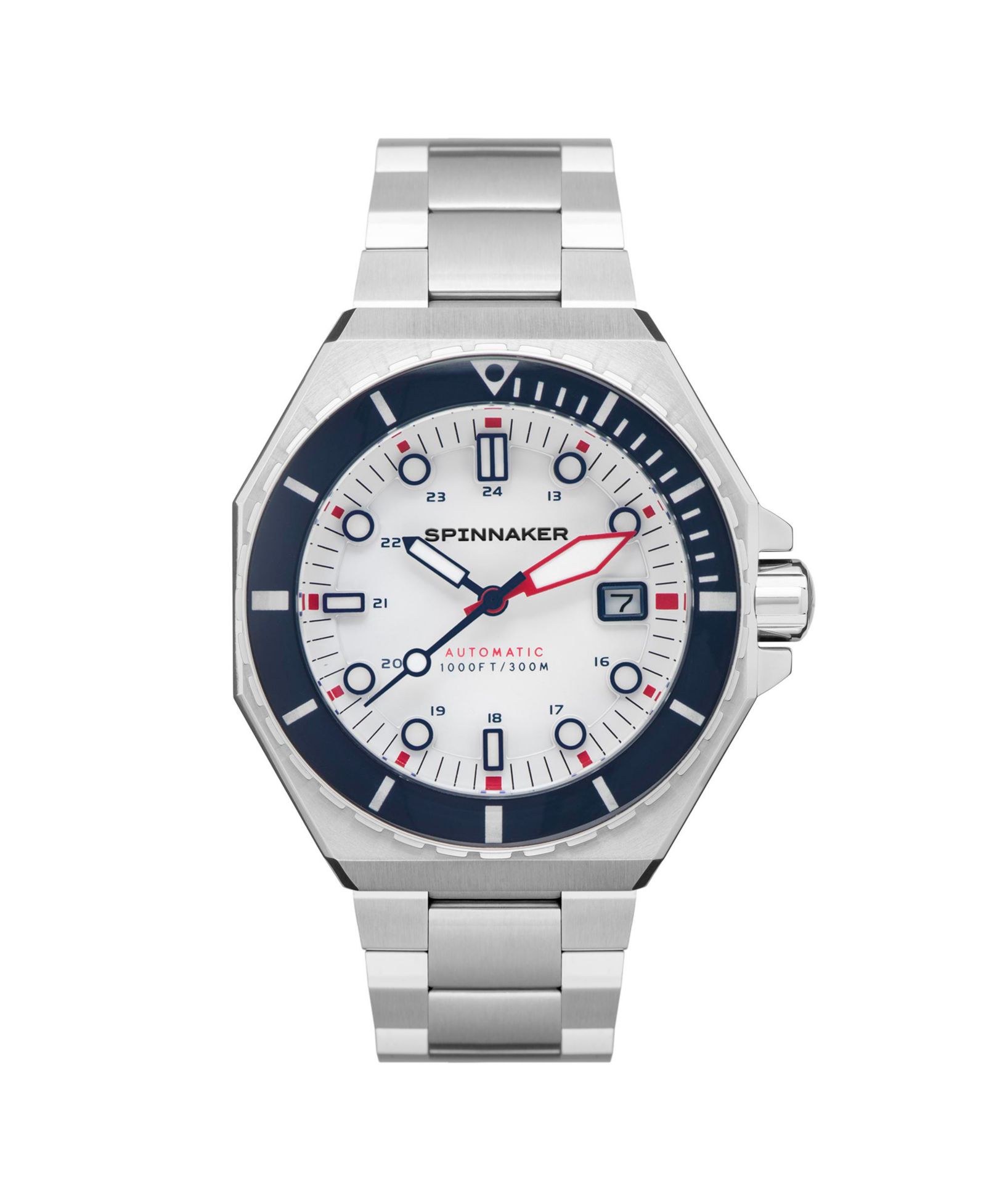Мужские часы Spinnaker Dumas Automatic, стальная браслет, 44mm