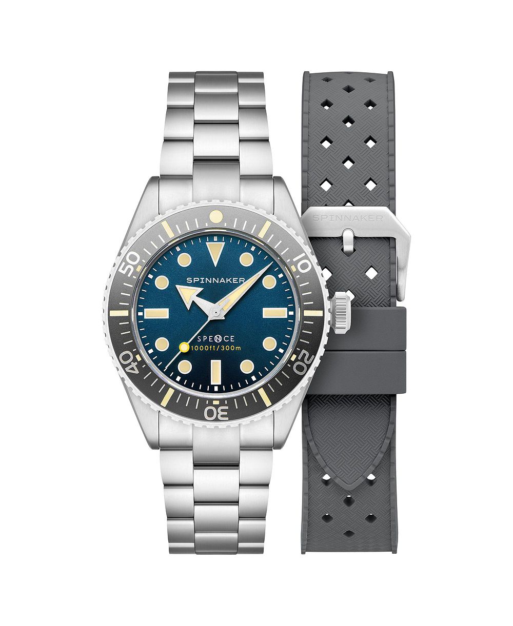 Spinnaker Men's Spence 300 Automatic Solid Stainless Steel Bracelet Watch, 40mm