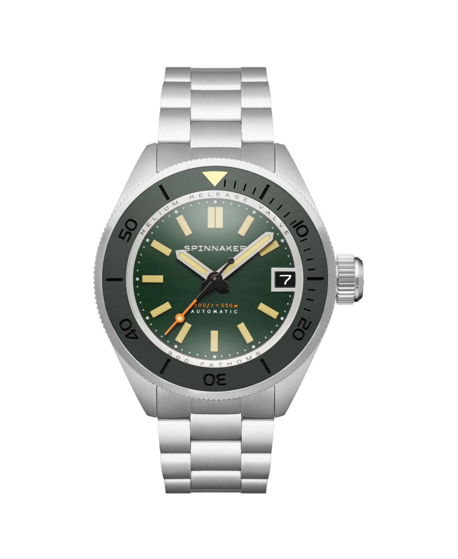 Мужские часы Spinnaker Piccard Automatic Solid Stainless Steel Bracelet Watch, 45mm
