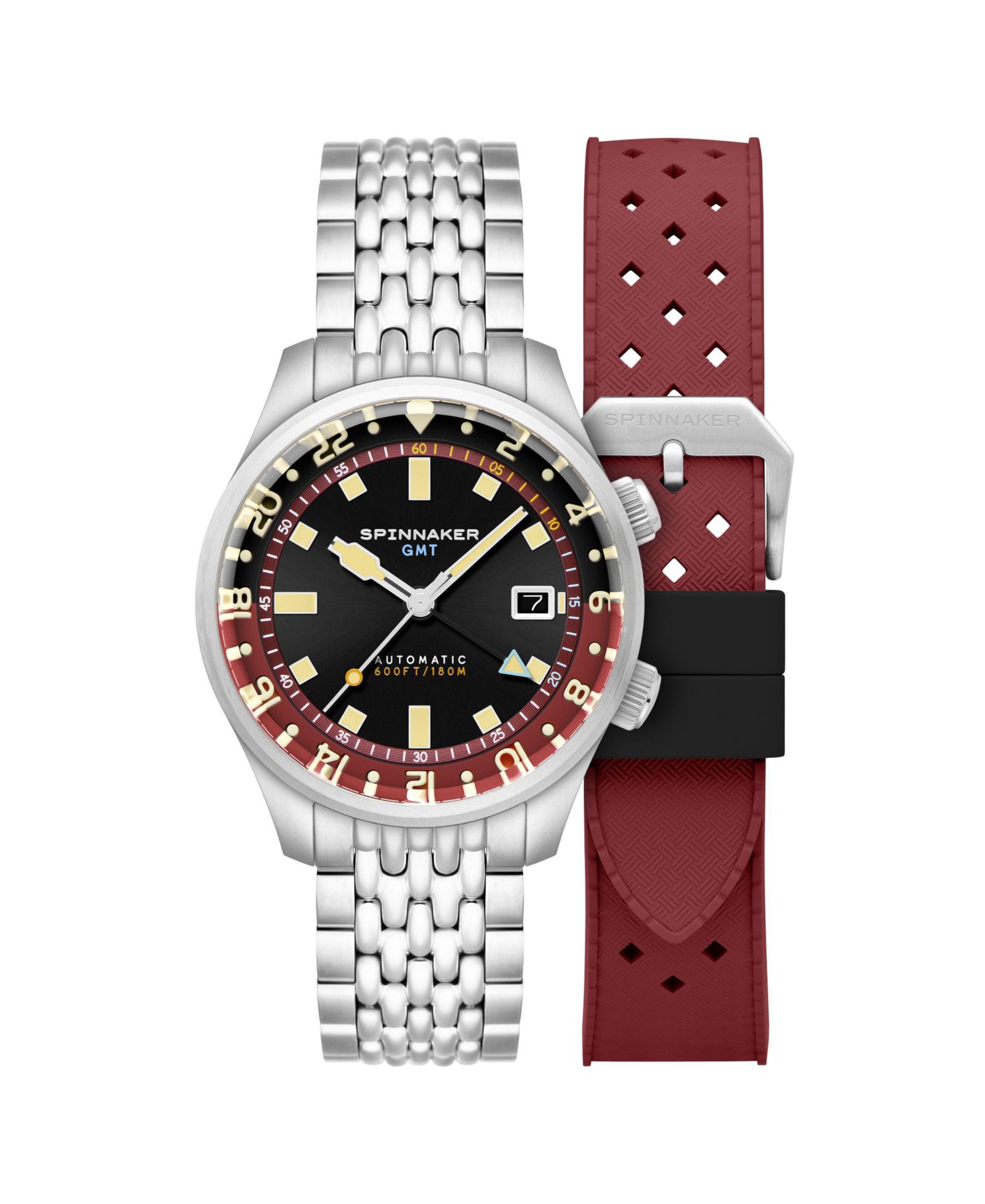 Мужские часы Spinnaker Bradner GMT Automatic из нержавеющей стали, 42mm