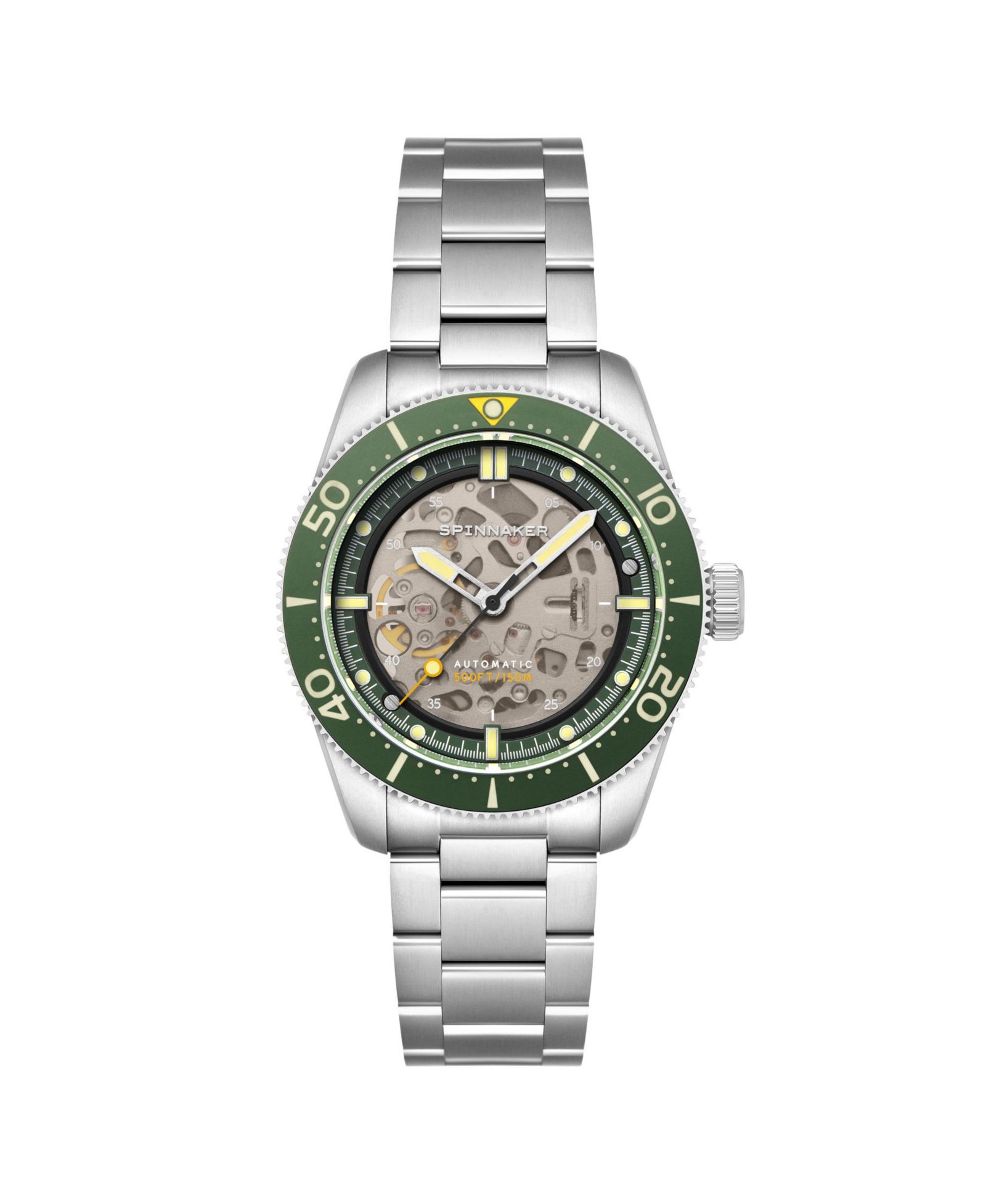 Мужские часы Spinnaker Croft 42 Skeleton Automatic, стальной браслет, 42mm