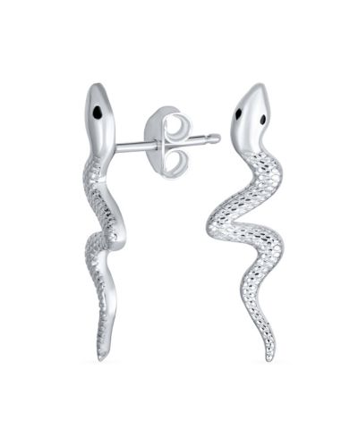 Bling Jewelry серьги-гвоздики Egyptian Snake из стерлингового серебра