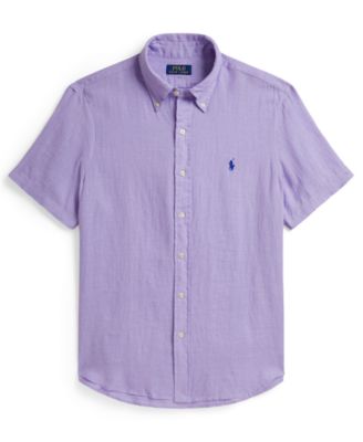 Polo Ralph Lauren Men's Short-Sleeve Linen Button-Up Shirt
