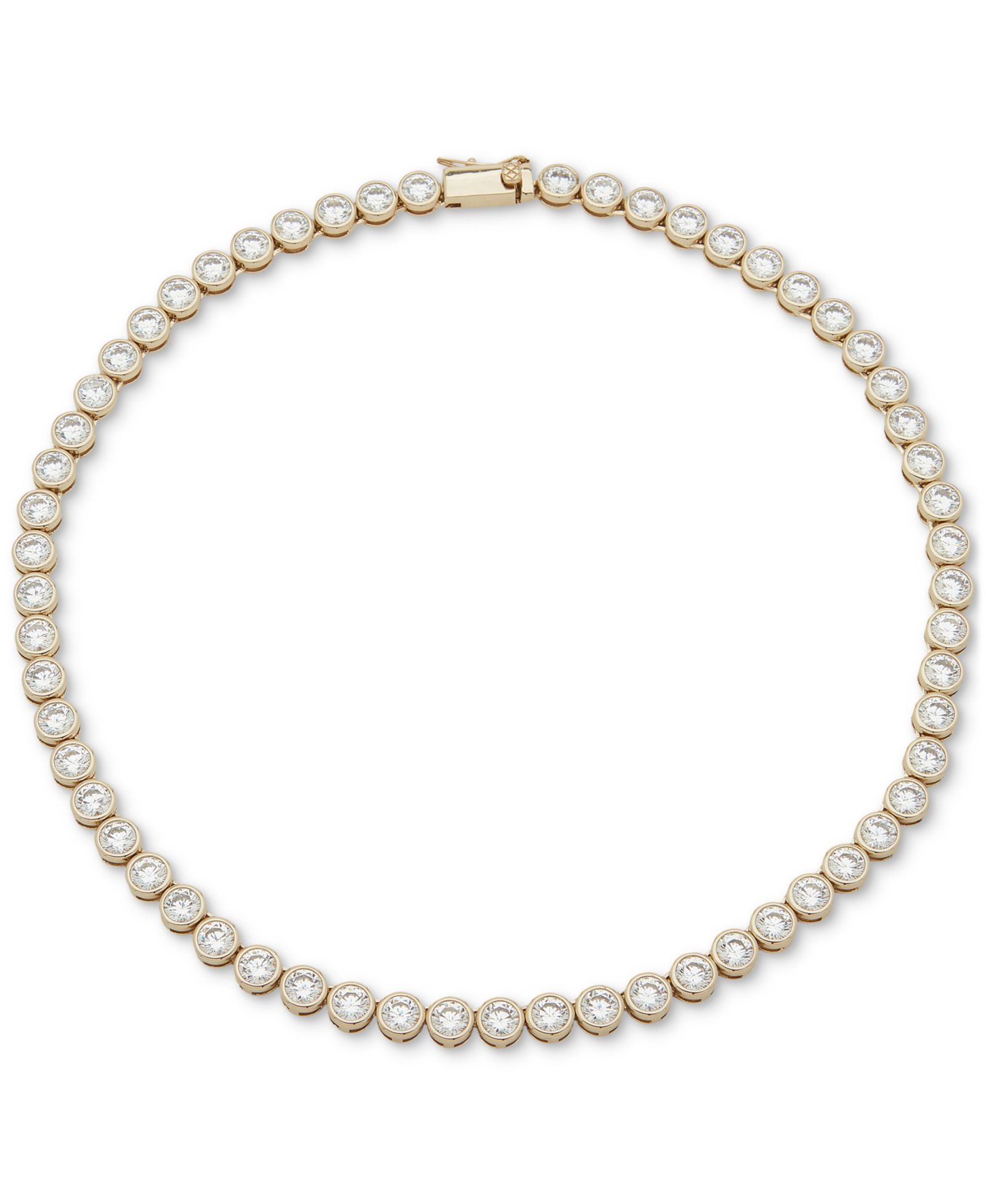 Ожерелье-чокер Emily in Paris Gold-Tone Cubic Zirconia Bezel 16"