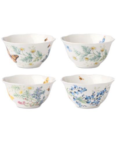 Набор рисовых чаш Lenox Butterfly Meadow Herbs, 4 шт.