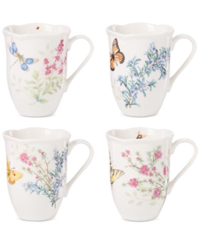 Набор кружек Lenox Butterfly Meadow Herbs, 4 шт.