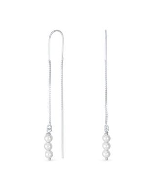 Серьги-подвески Bling Jewelry с имитацией жемчуга