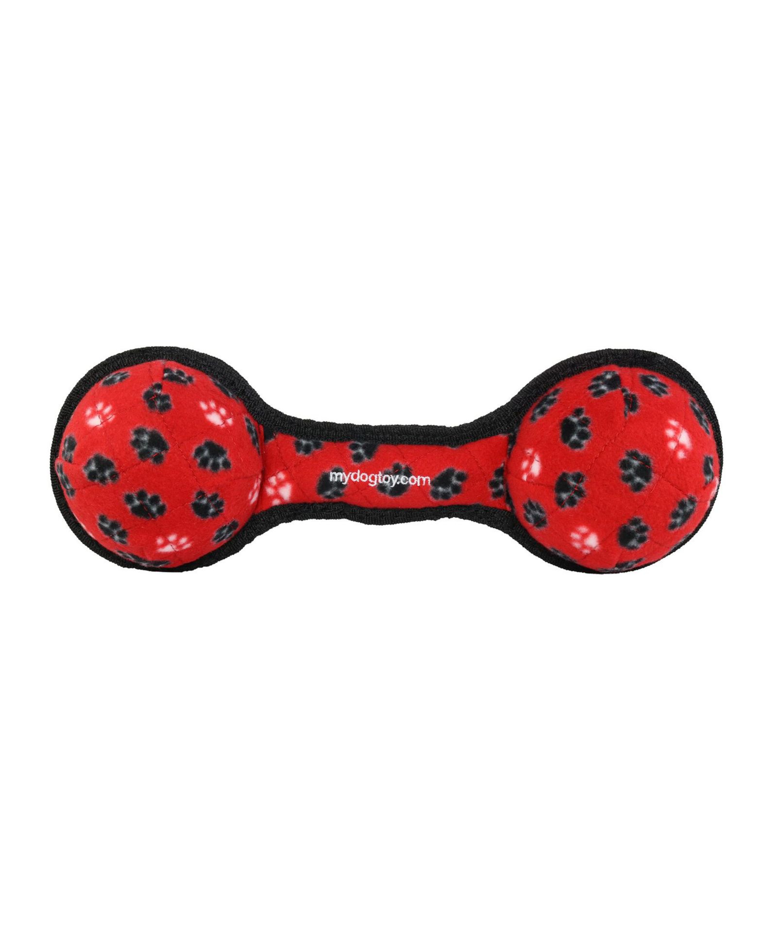 Tuffy Игрушка для собак Tuffy Ultimate 2 Ball Tug Red Paw, прочная, пищащая