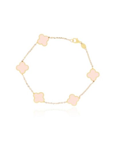 The Lovery Pearl Clover Bracelet