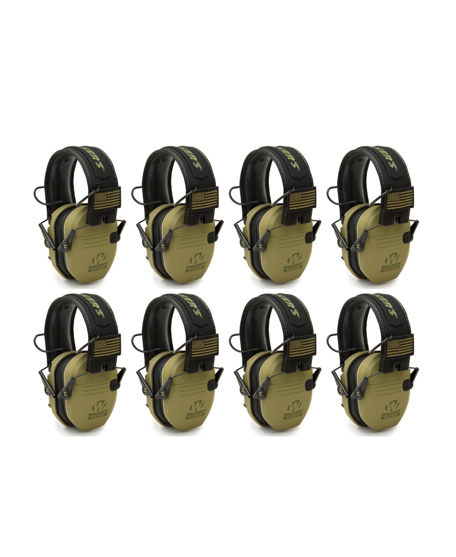 Компактные наушники Walkers Razor Slim Ultra Low Profile (Green) 8-Pack