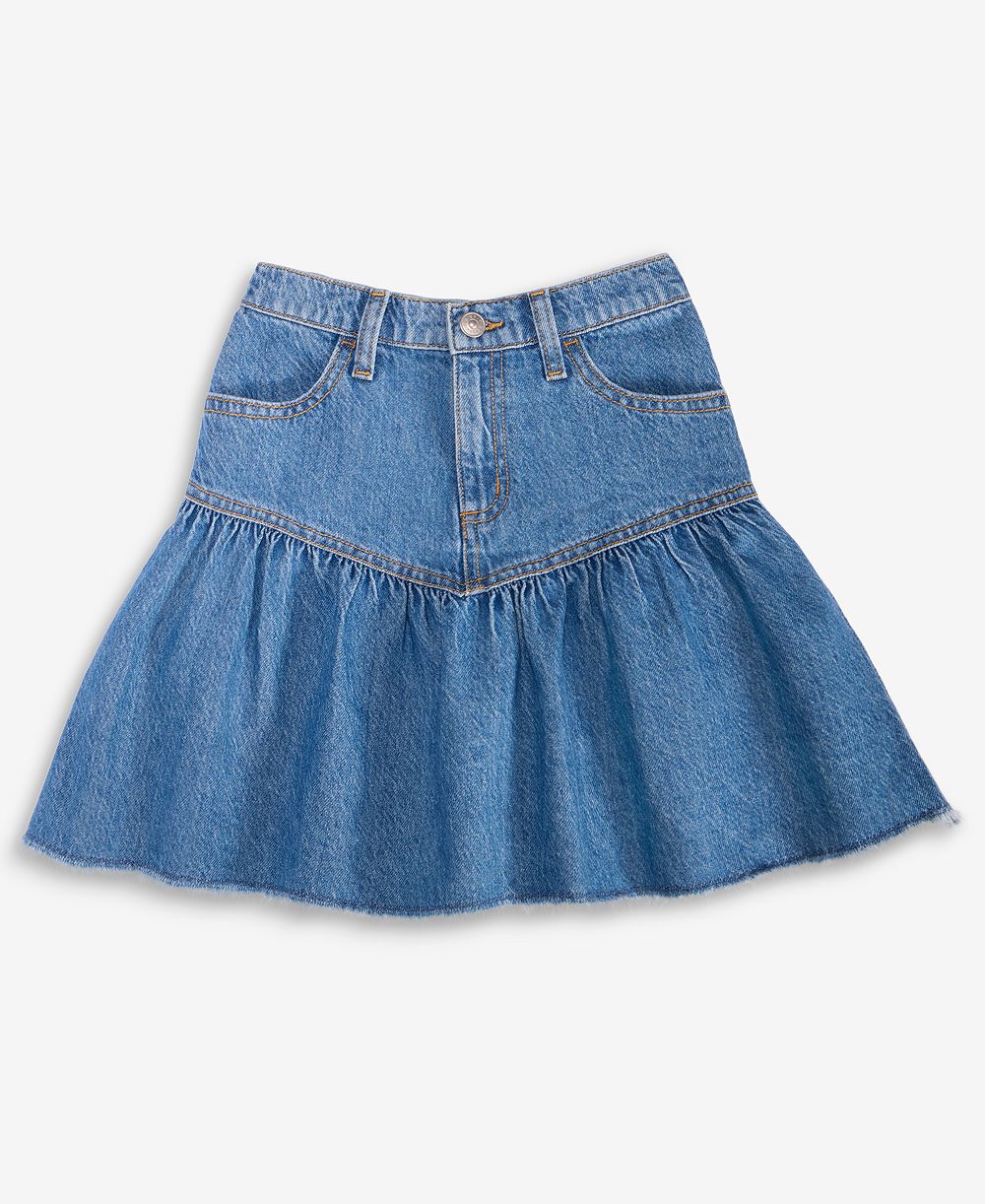 Детская джинсовая юбка Epic Threads Girls' 5-18 Indigo Cotton Denim Ruffle Skirt