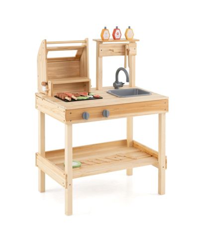 Slickblue Barbecue Grill with Play Food Playset, Ages 3+