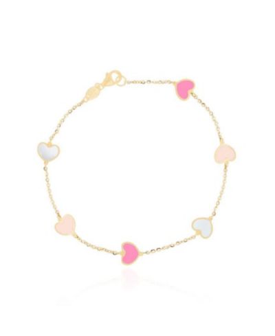 The Lovery Mixed Heart Station Bracelet