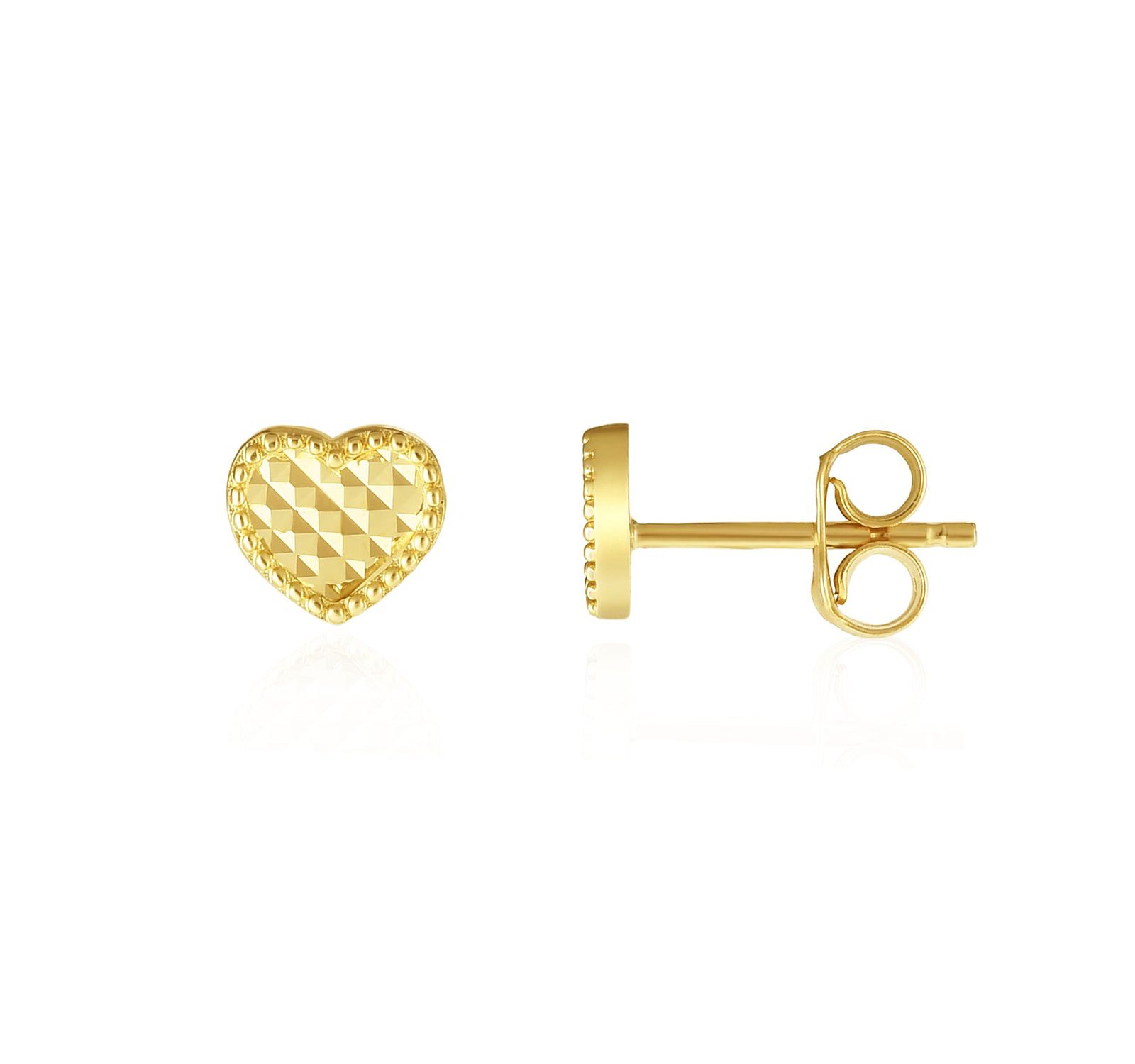 Серьги-гвоздики Sparkle Cut Heart Stud