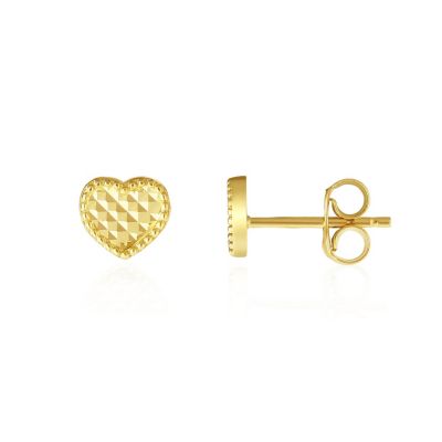 Серьги-гвоздики Sparkle Cut Heart Stud