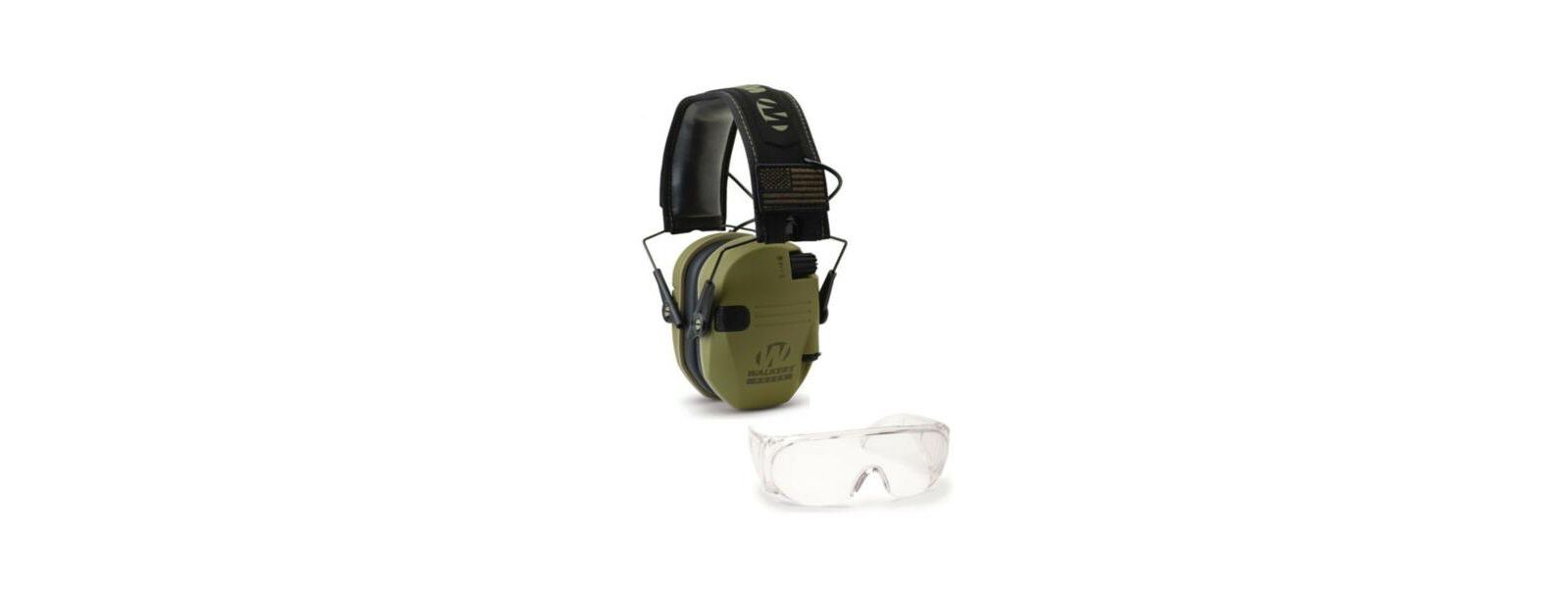 Walkers Набор Walker's Razor Slim Shooting Muff с защитными очками OTG (Green Patriot)