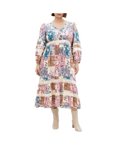 Платье миди CITY CHIC Plus Size Florence