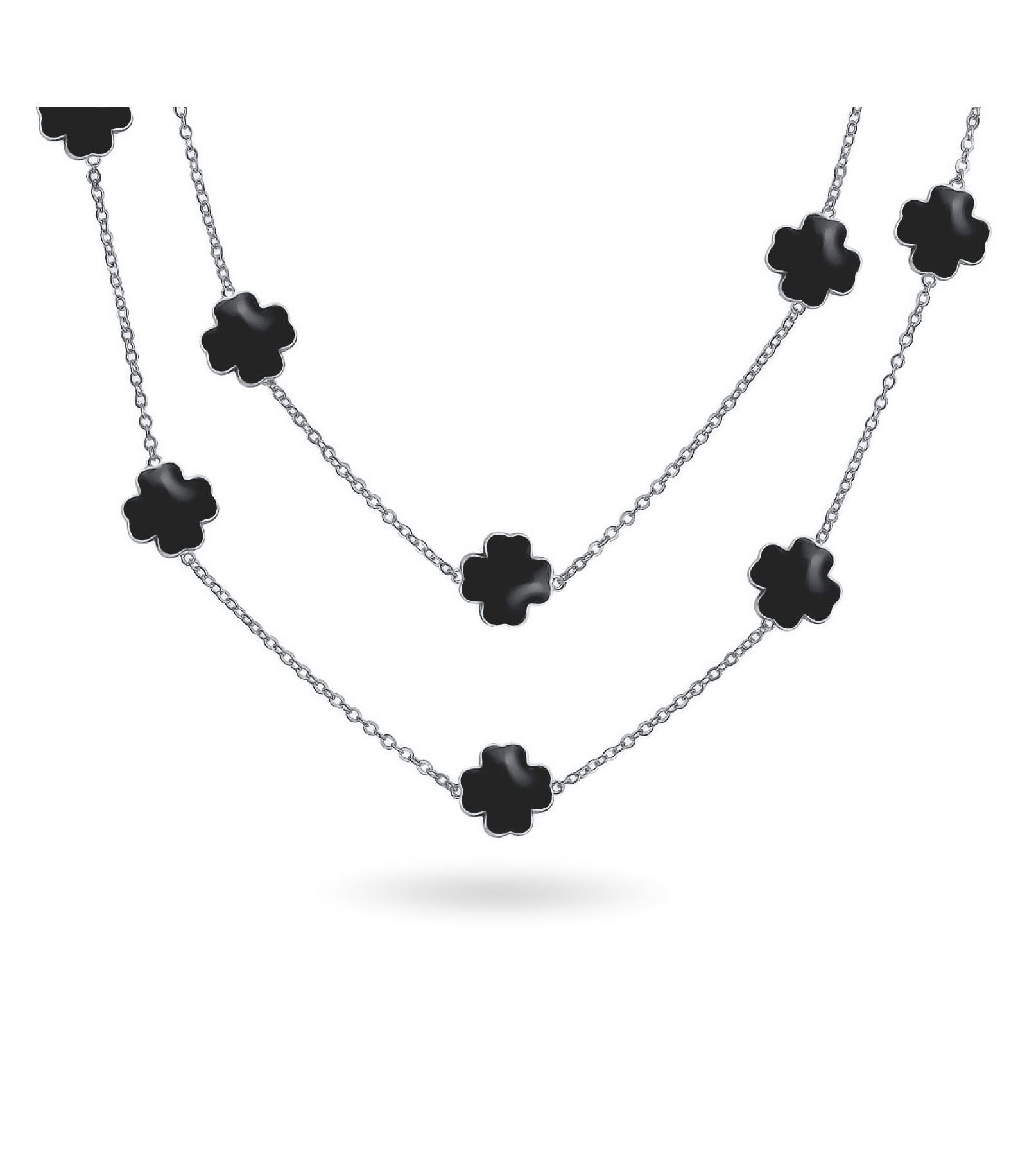 Bling Jewelry ожерелье с цветами из эмали