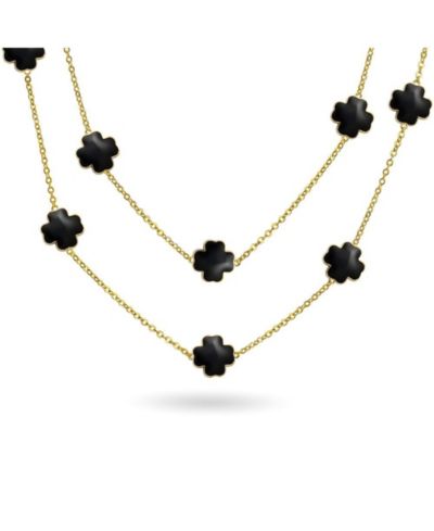 Black gold-tone