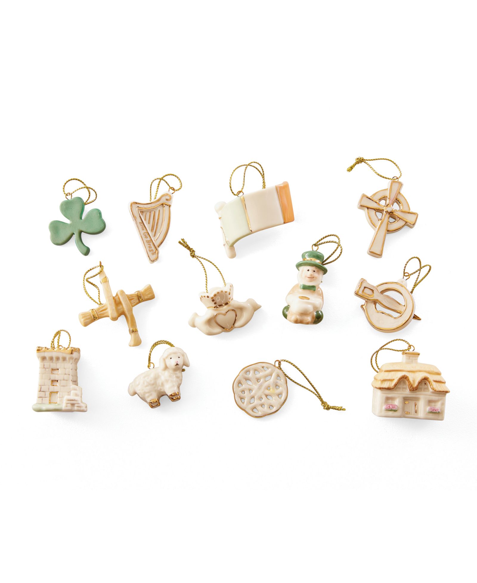 Lenox Luck of The Irish Ornament, Set of 12