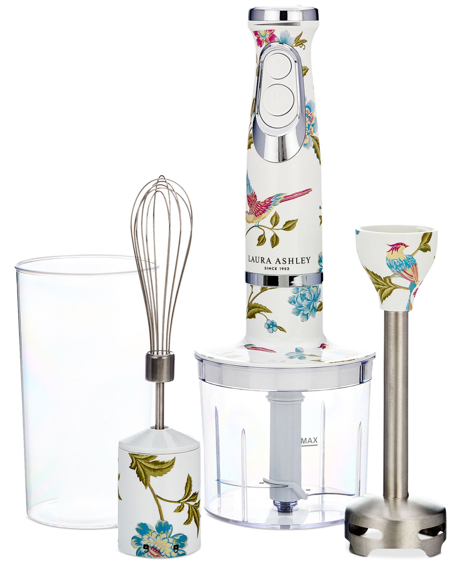 Laura Ashley 500-Watt 4-in-1 Hand Immersion Blender Set
