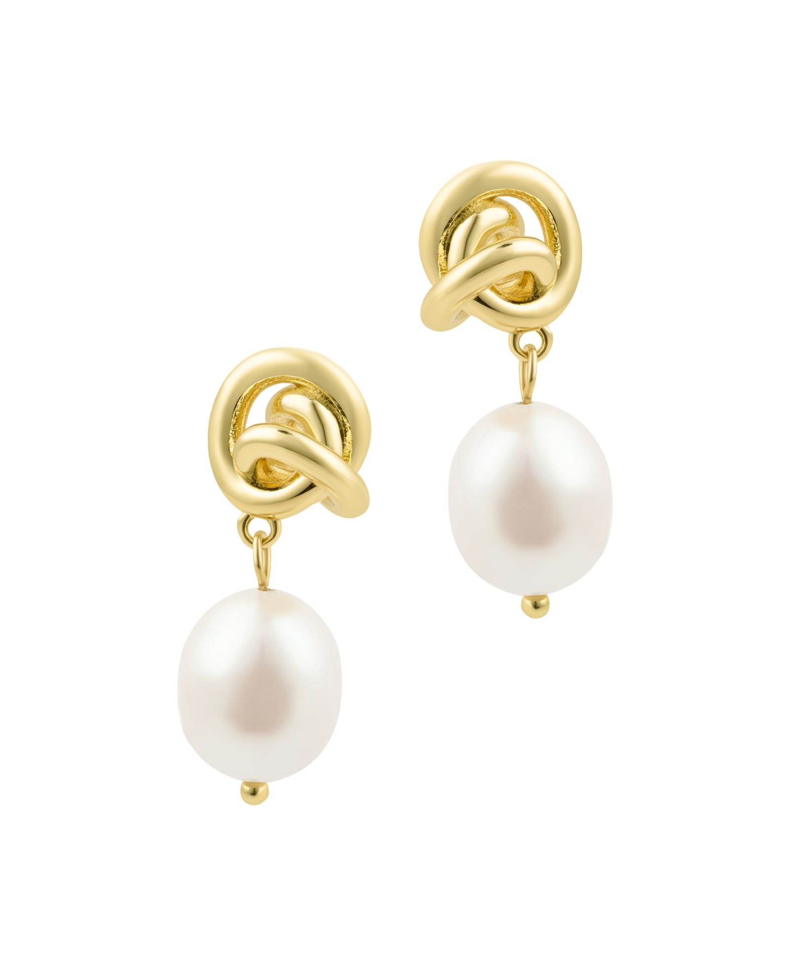 ADORNIA Freshwater Cultivated Pearl Knot Earrings