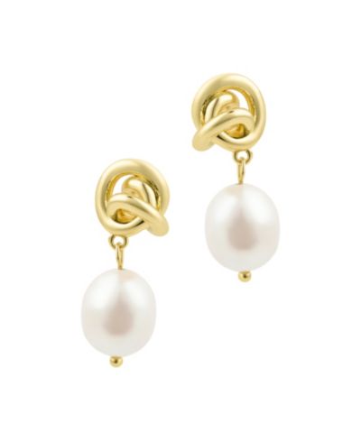 Серьги ADORNIA Freshwater Cultivated Pearl Knot
