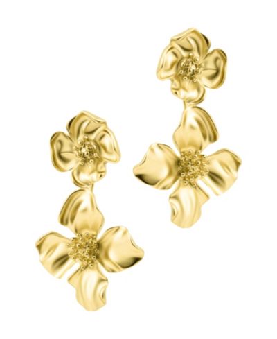 Серьги-подвески ADORNIA Gold Flower
