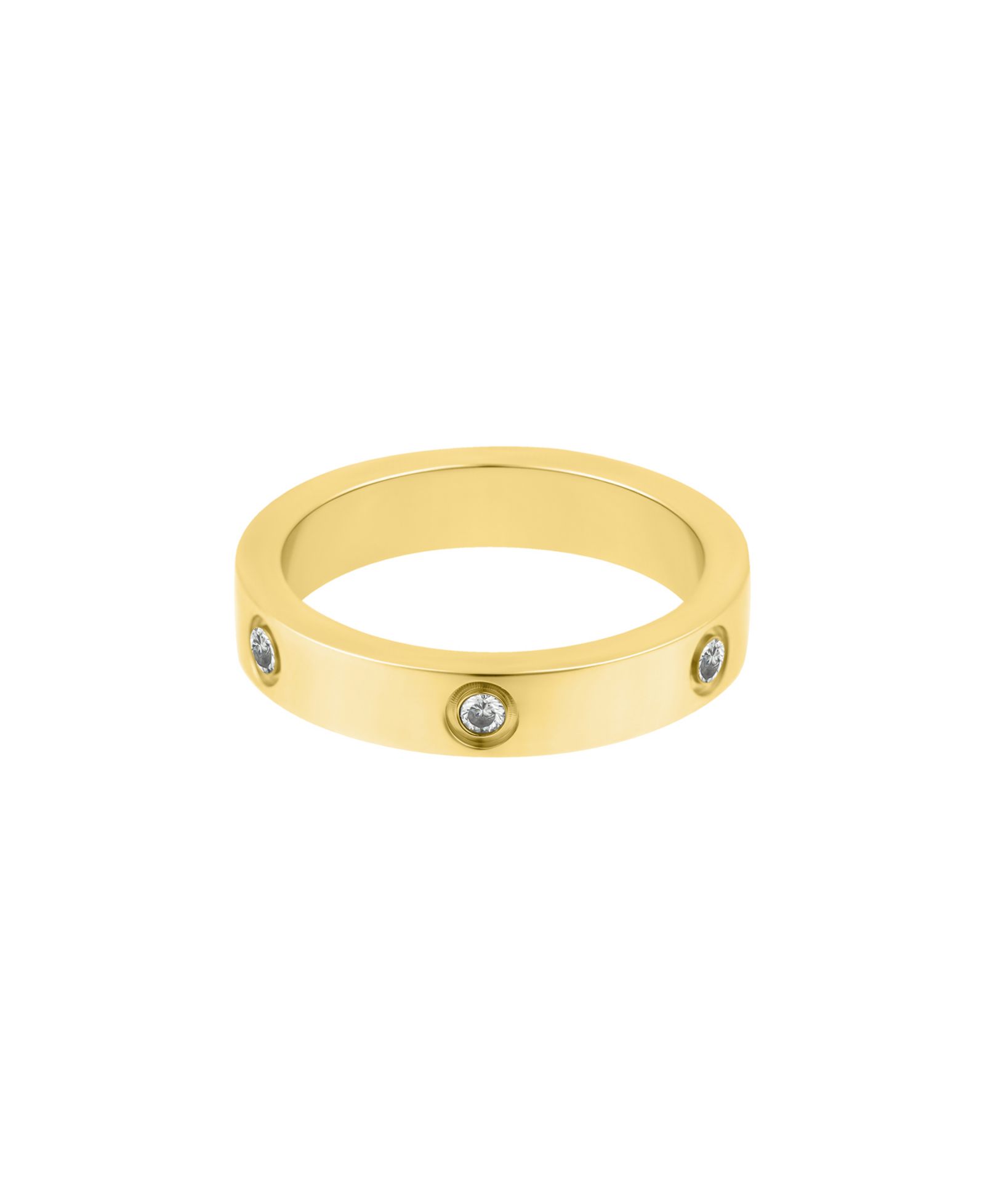 Кольцо ADORNIA Tarnish Resistant Cubic Zirconia Pave Eternity Band