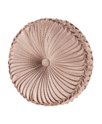 J Queen New York декоративная подушка Rosewater Tufted 15" круглая