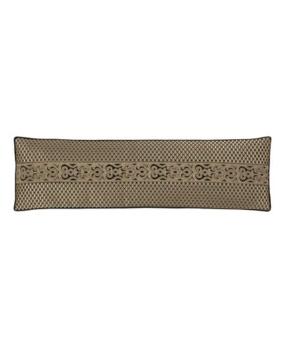 J Queen New York декоративная подушка-валик Bolero черного цвета, 15" x 52"