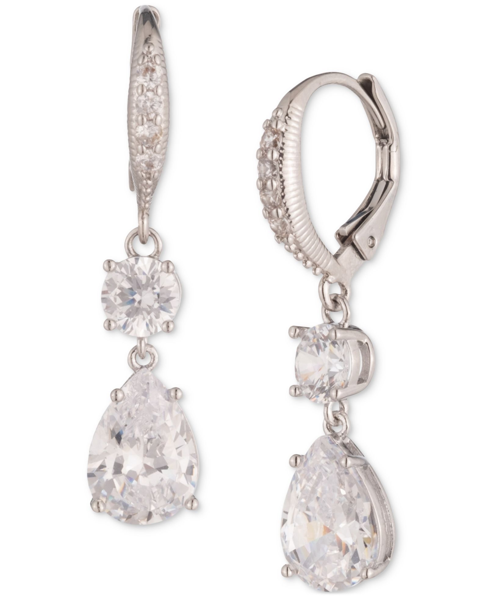 Givenchy серьги-капли со смешанными кубическими циркониями
