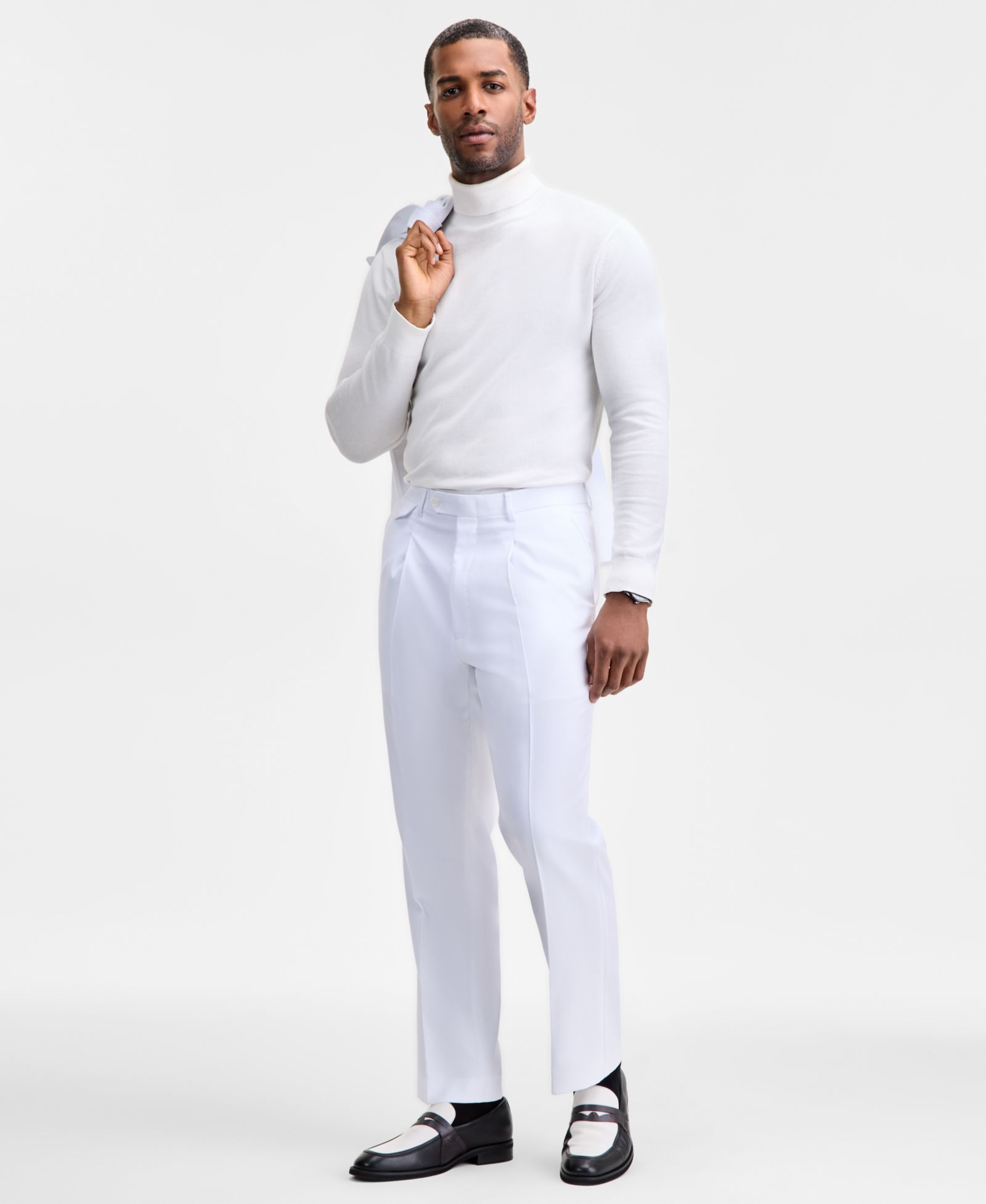 Tayion Collection Мужские брюки от костюма Classic-Fit Separate