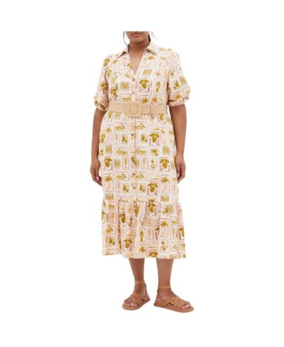 CITY CHIC Women's Anna Tropics Dress