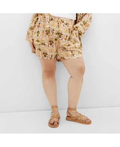 CITY CHIC Plus Size шорты Bella Print