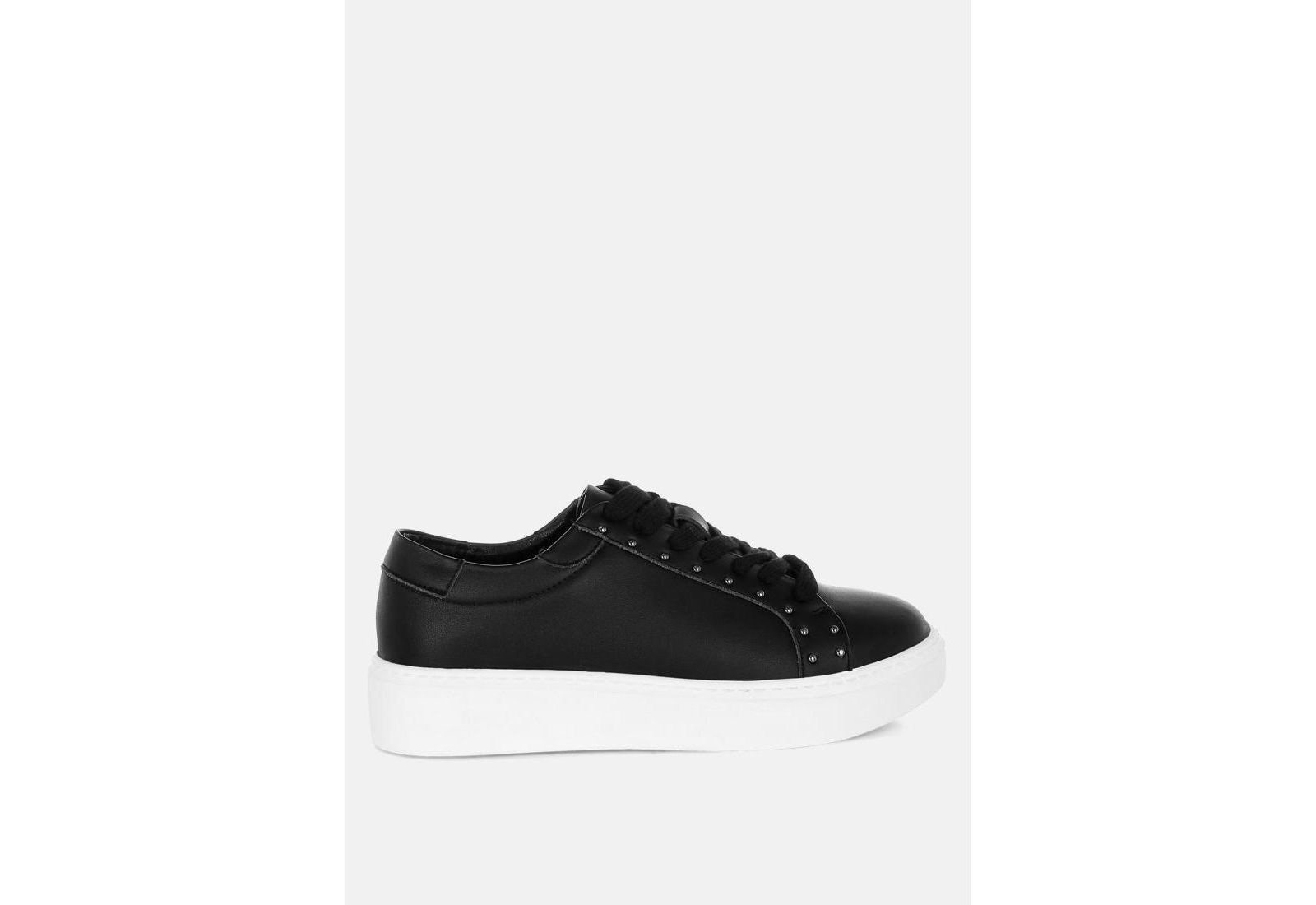 Rag and Co Womens Strider Studs Embellished Chunky Sneakers